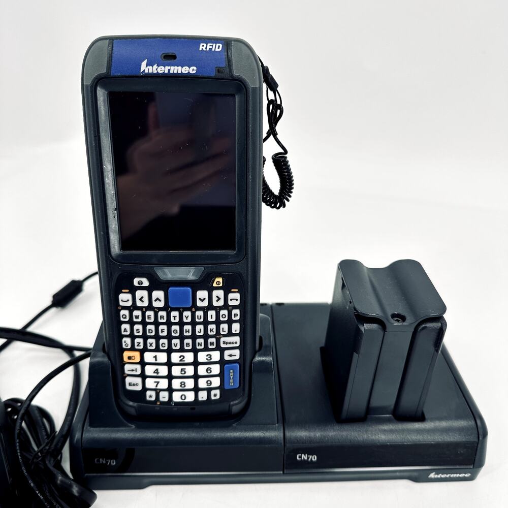 Intermec CN70e Mobile Computer Hand Terminal Barcode Scanner & Charger Batteries - Picture 2 of 14